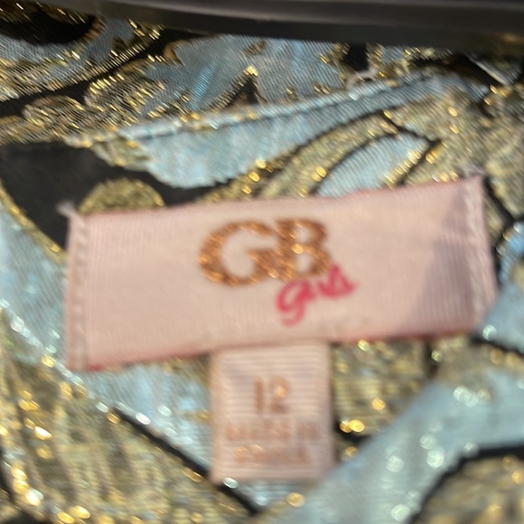 Brand-new with the tech girls dress size 12 brocade fabric with black lining. - Picture 7 of 9